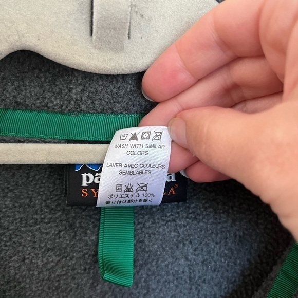 Patagonia Synchilla Snap Pullover Mens XS Gray/ Red - Picture 2 of 7